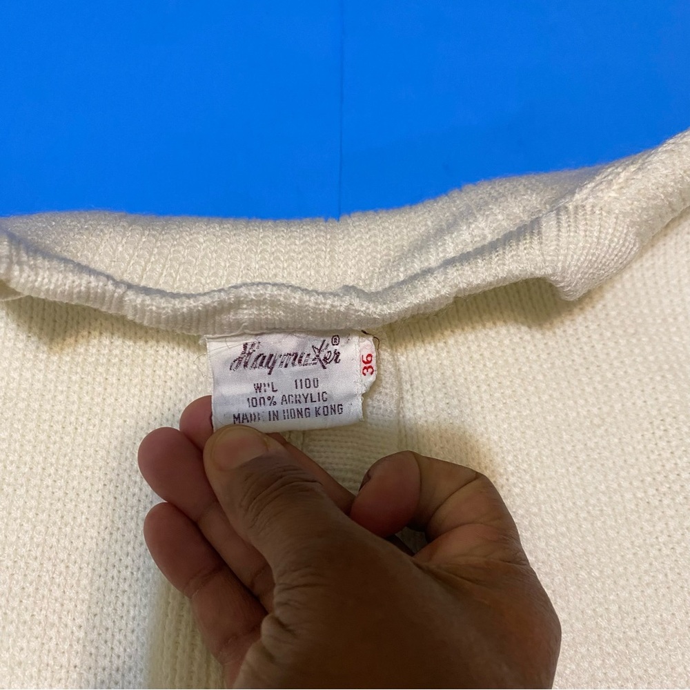 Haymaker vintage preppy school sweater size 36/large - Picture 4 of 6